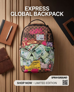 SPRAYGROUND Zaino Cargo Money Stash Checkerboard