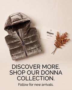 BLAUER Piumino Donna in Velluto con Cappuccio WAWE