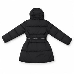 CALVIN KLEIN Piumino Lungo Donna con Cintura Logo