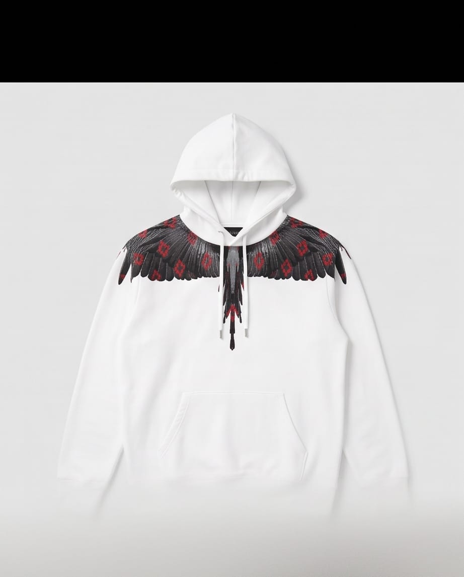 MARCELO BURLON Felpa Con Cappiccio Inferno