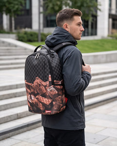 SPRAYGROUND Zaino Chocolate Bricks Checkerboard