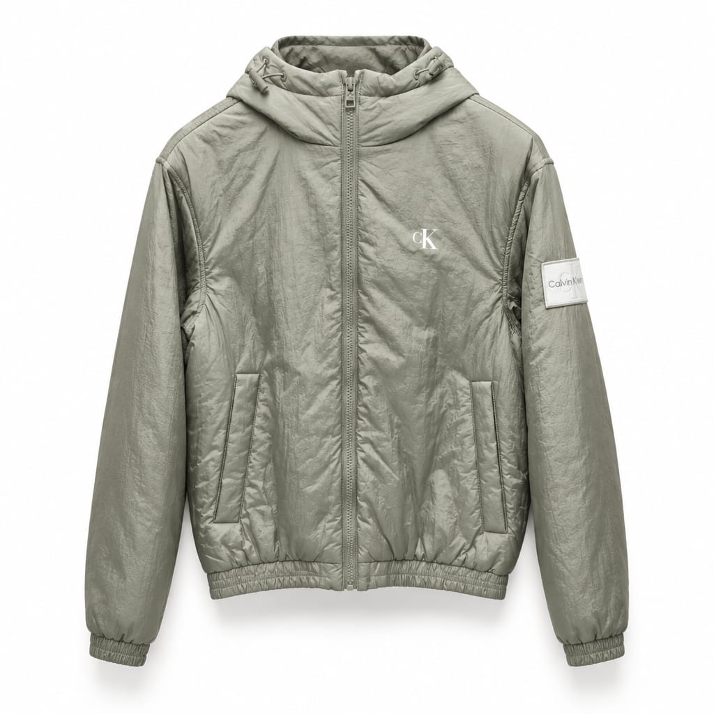 Calvin Klein giubbotto Harrington imbottito con cappuccio