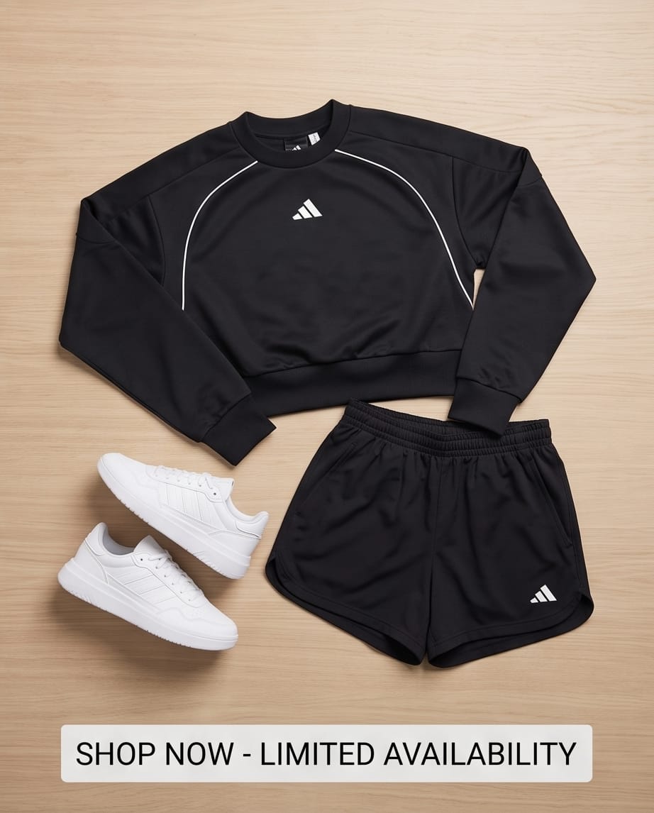 ADIDAS Felpa Girocollo Cropped