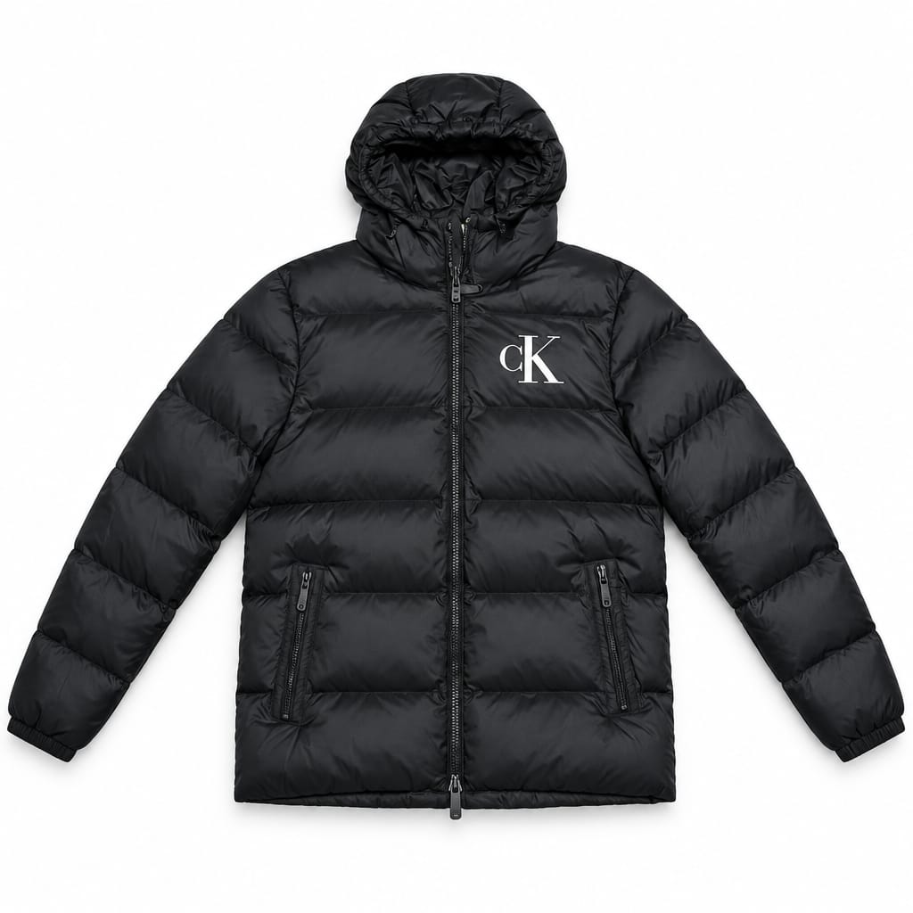 CALVIN KLEIN Bomber Imbottito con Cappuccio