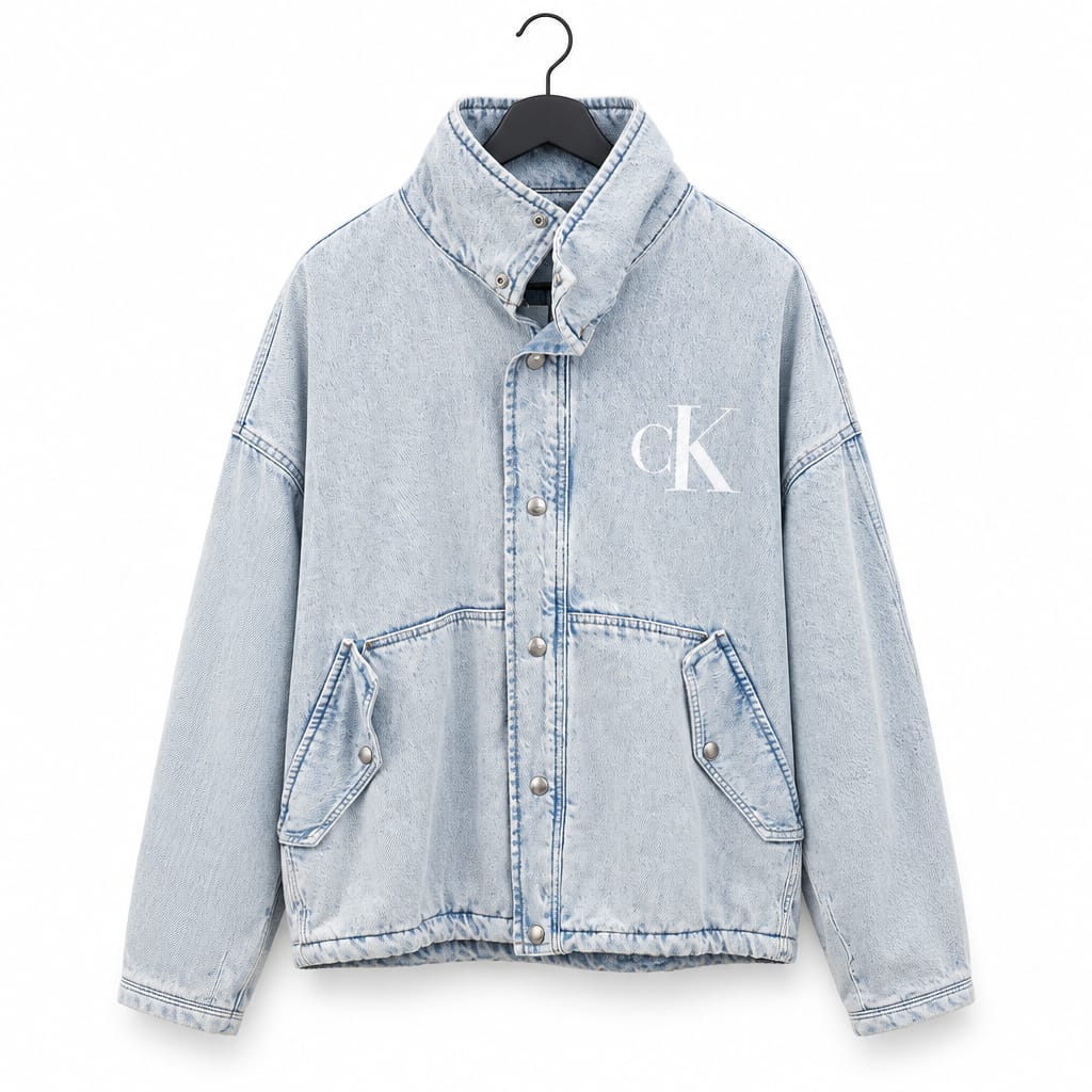 Calvin Klein Jeans – Giacca di jeans imbottita oversize