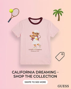 GUESS TENNIS LADY BEAR SS T-SHIRT