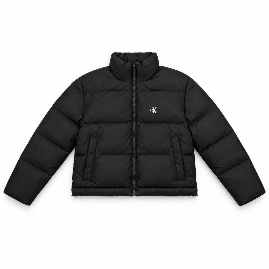 CALVIN KLEIN Piumino Corto Donna Collo Alto