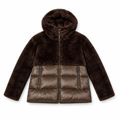 BLAUER Giubbino Bimateriale con Cappuccio Effetto Pelliccia – Velvet Storm