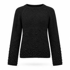 TRASH AND LUXURY Maglione con Perle Applicate – Pioggia di Luce