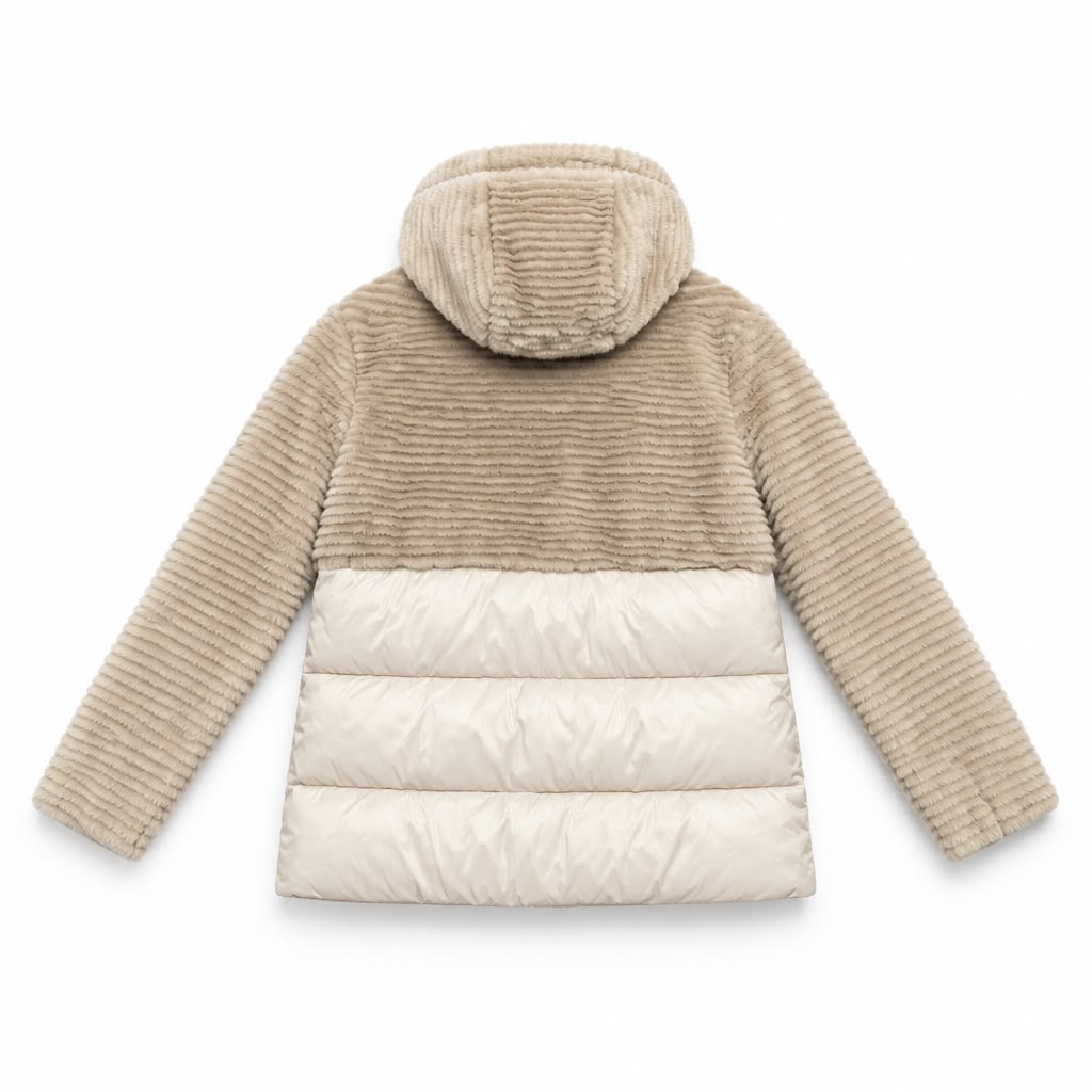 BLAUER Giubbino Bimateriale con Cappuccio Effetto Pelliccia – Velvet Storm