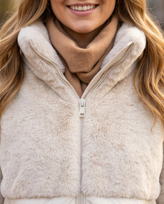 BLAUER Giubbino Bimateriale con Cappuccio Effetto Pelliccia – Velvet Storm