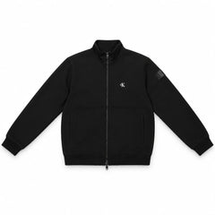 CALVIN KLEIN BOMBER Full Zip Collo Alto Badge Monogram