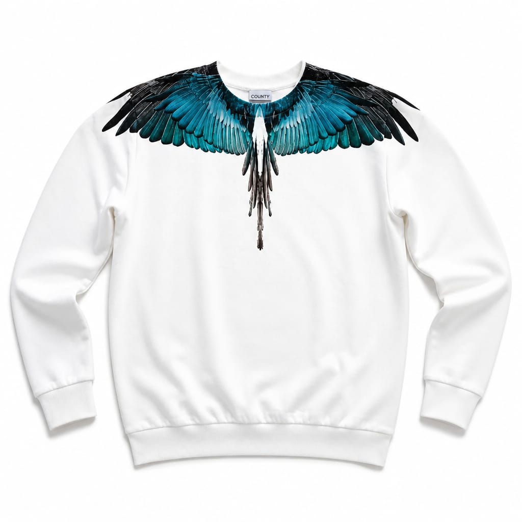 MARCELO BURLON Felpa Seraphic Meridian