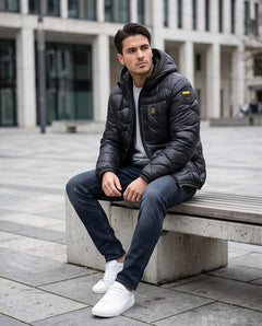 BLAUER Piumino Corto Uomo Wave Horizon Shield