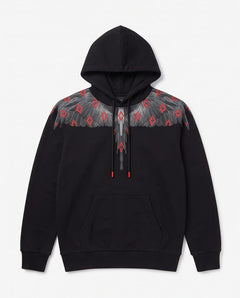 MARCELO BURLON Felpa Con Cappiccio Inferno