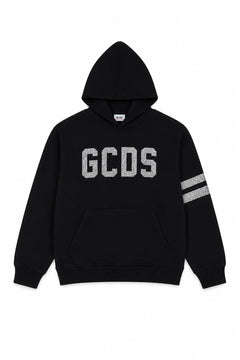 GCDS Logo Regular Hoodie Tipografia Scintillante