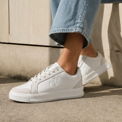 Calvin Klein Sneaker Bianca Essential Logo CK