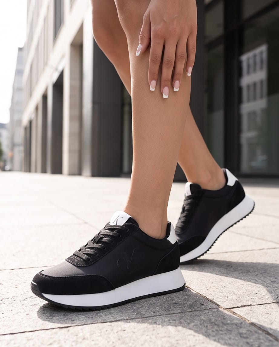 Calvin Klein Sneaker Total Black dettaglio