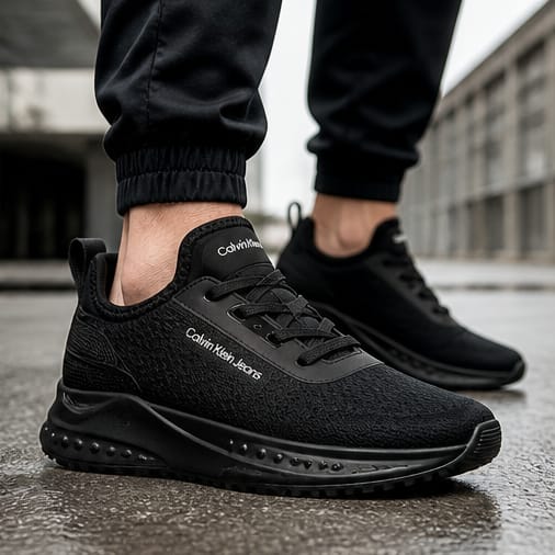 Calvin Klein Sneaker Bianca Alta vista