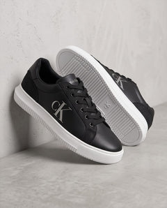 Calvin Klein Sneaker Nera Glitter vista
