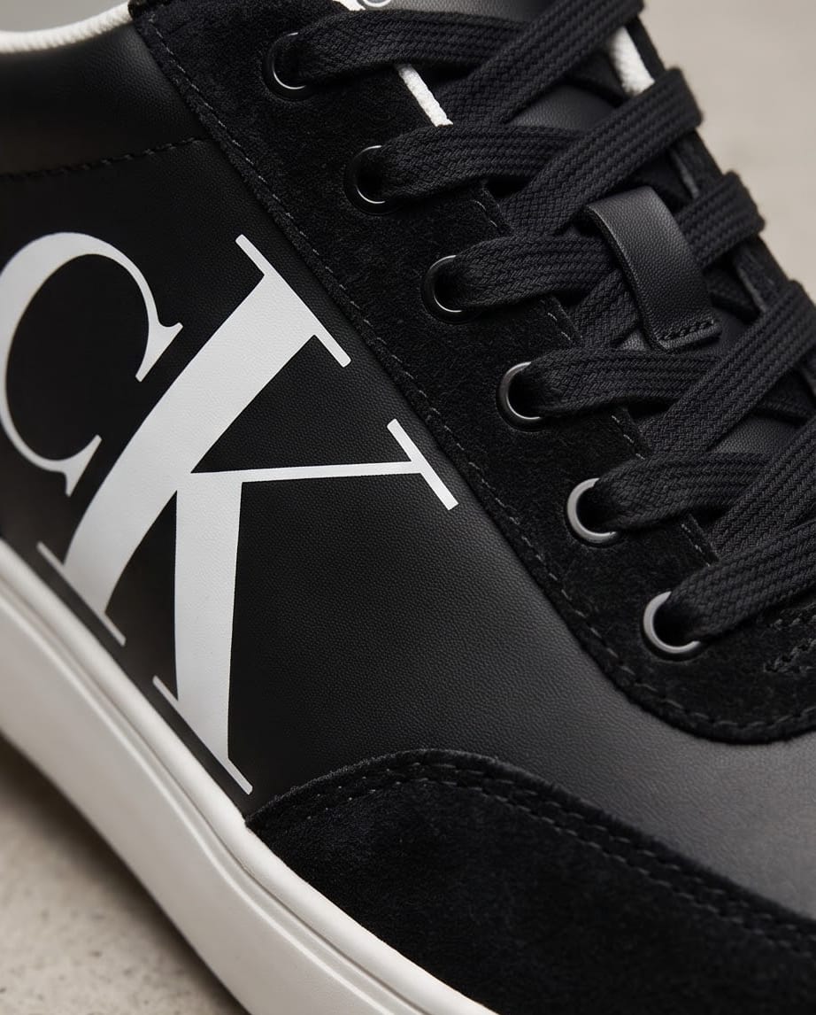 Calvin Klein Sneaker Nera Maxi Logo CK