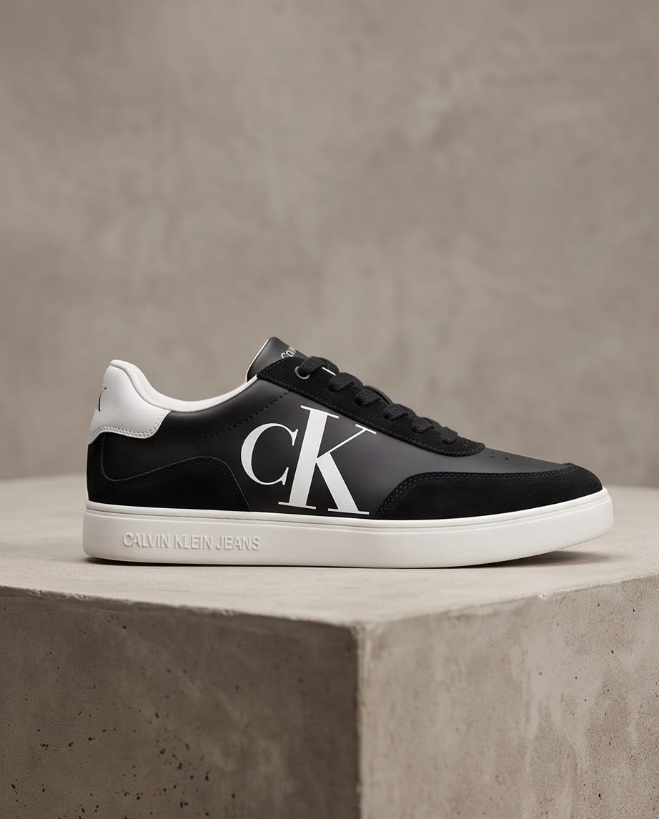 Calvin Klein Sneaker Nera Maxi dettaglio