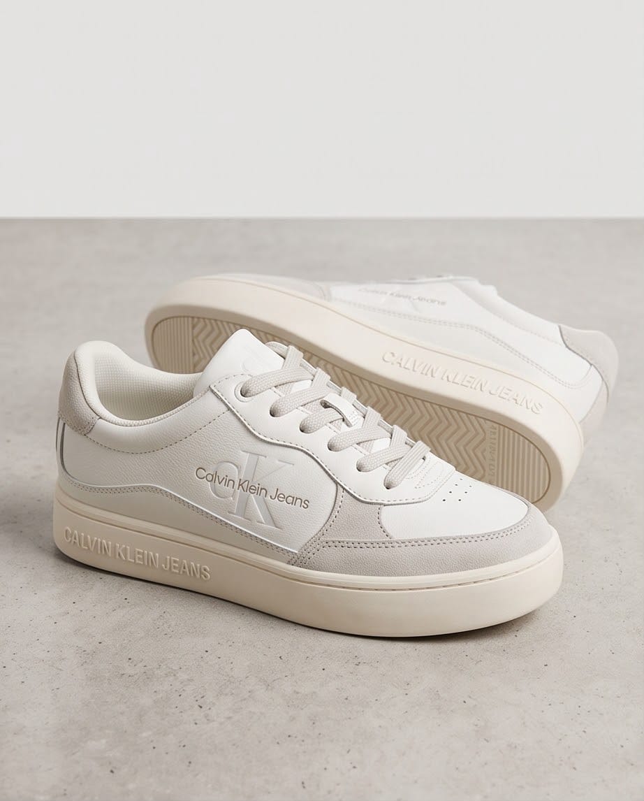 Calvin Klein Sneaker Bianca Classic dettaglio