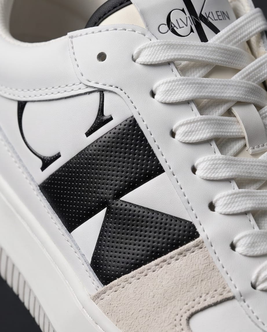 Calvin Klein Sneaker Bianca Logo CK Traforato
