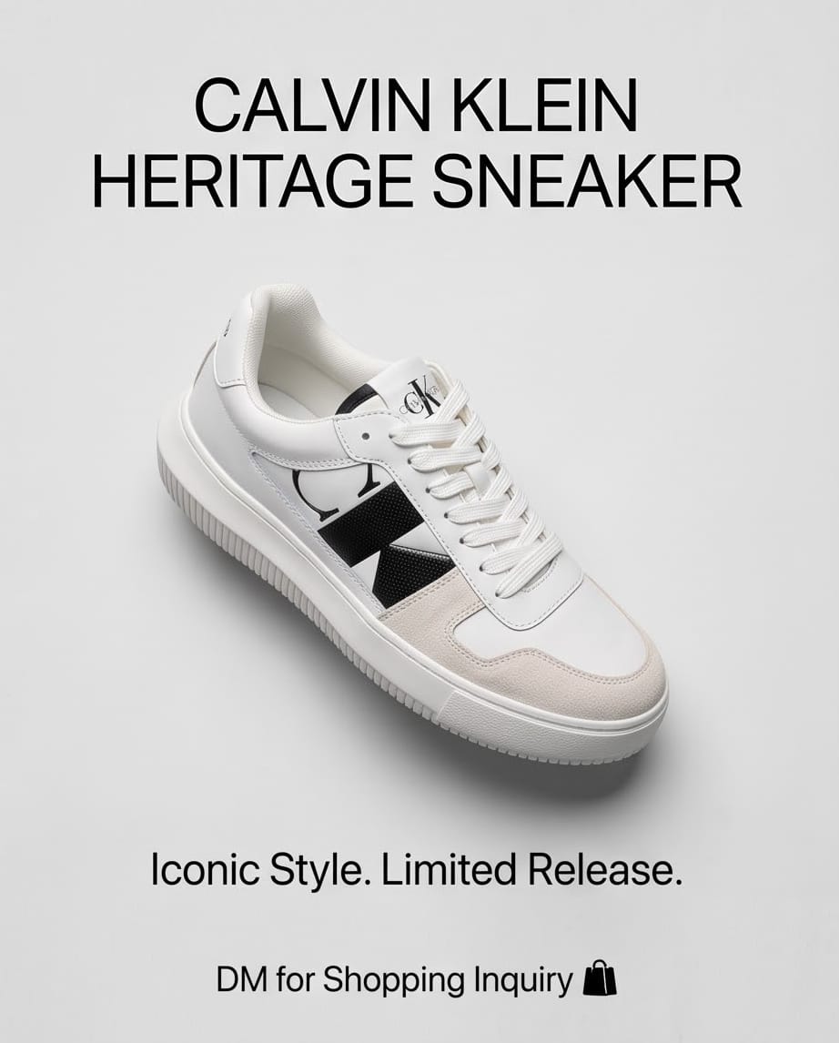 Calvin Klein Sneaker Bianca dettaglio