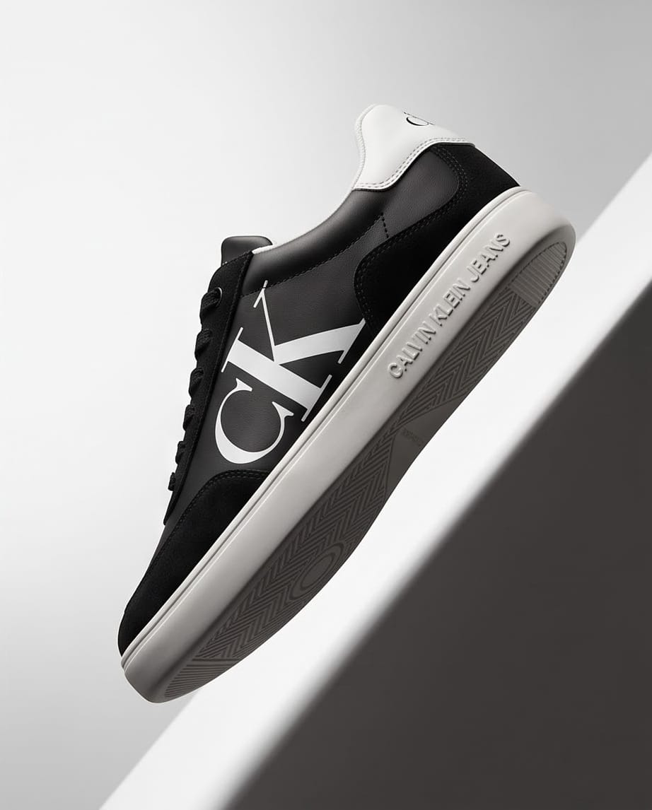 Calvin Klein Sneaker Nera Maxi vista