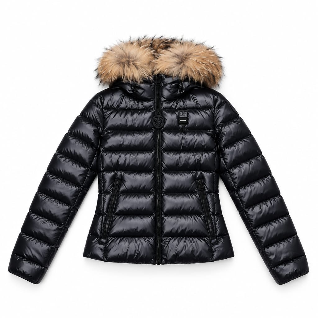Blauer Kids – Piumino bambina con cappuccio IVORY
