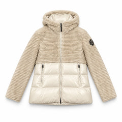 BLAUER Giubbino Bimateriale con Cappuccio Effetto Pelliccia – Velvet Storm