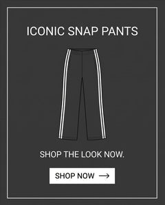 ADIDAS Pantalone Snap Wide Leg
