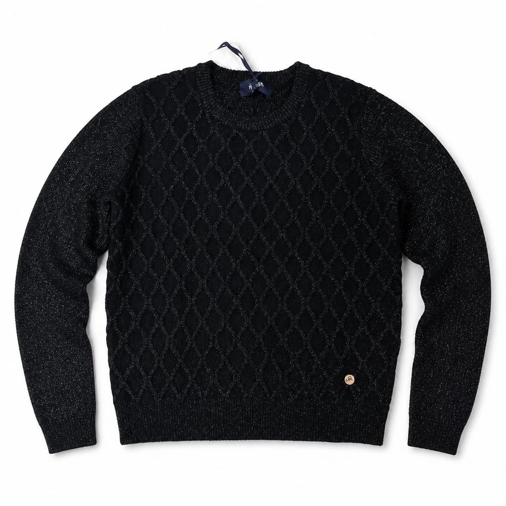 YES ZEE Maglione Lavorato Comfort Raffinato