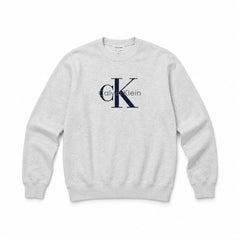 CALVIN KLEIN Felpa Girocollo Monogram Logo – Firma Senza Tempo