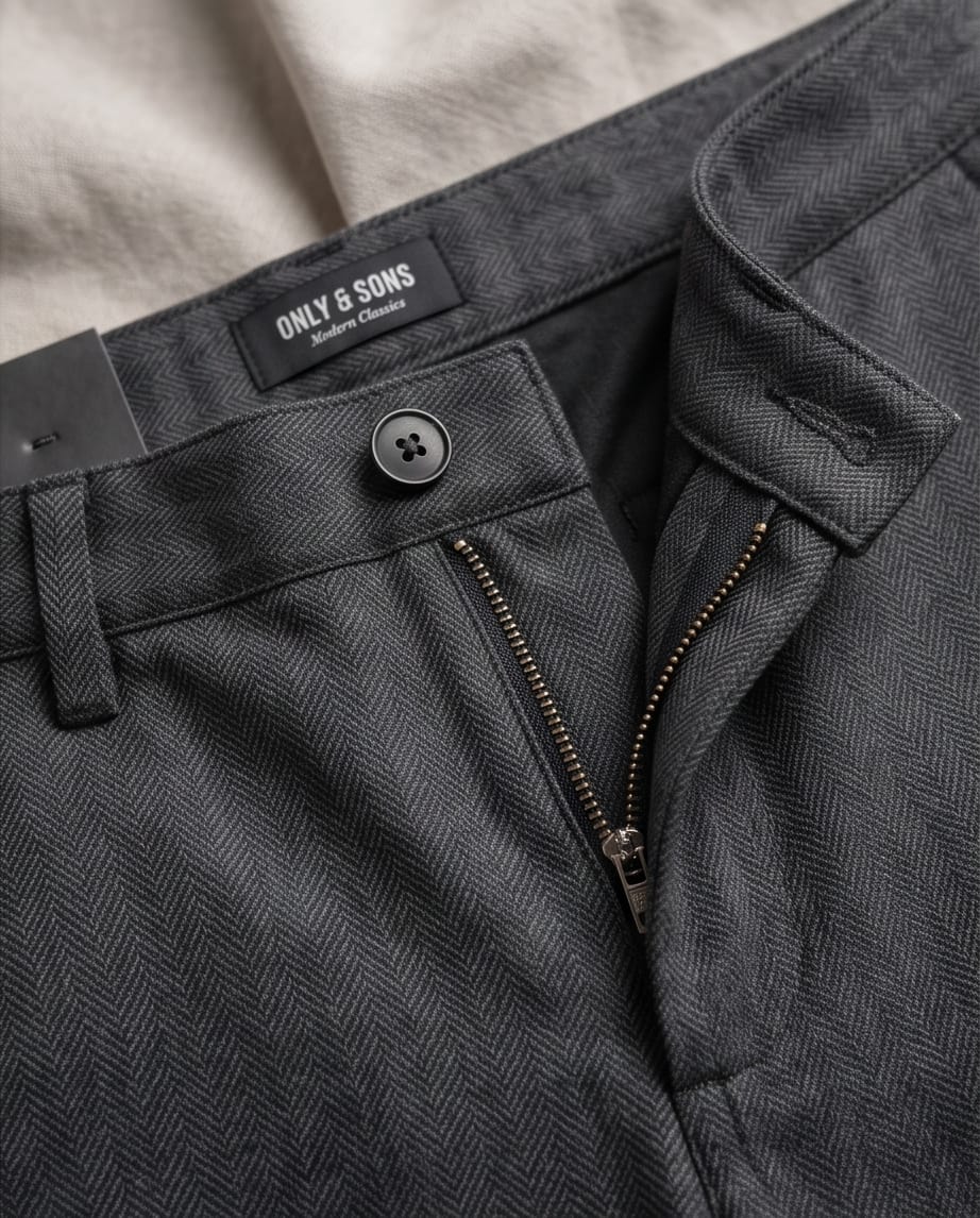 ONLY &amp; SONS Pantalone Chino Herringbone Slim