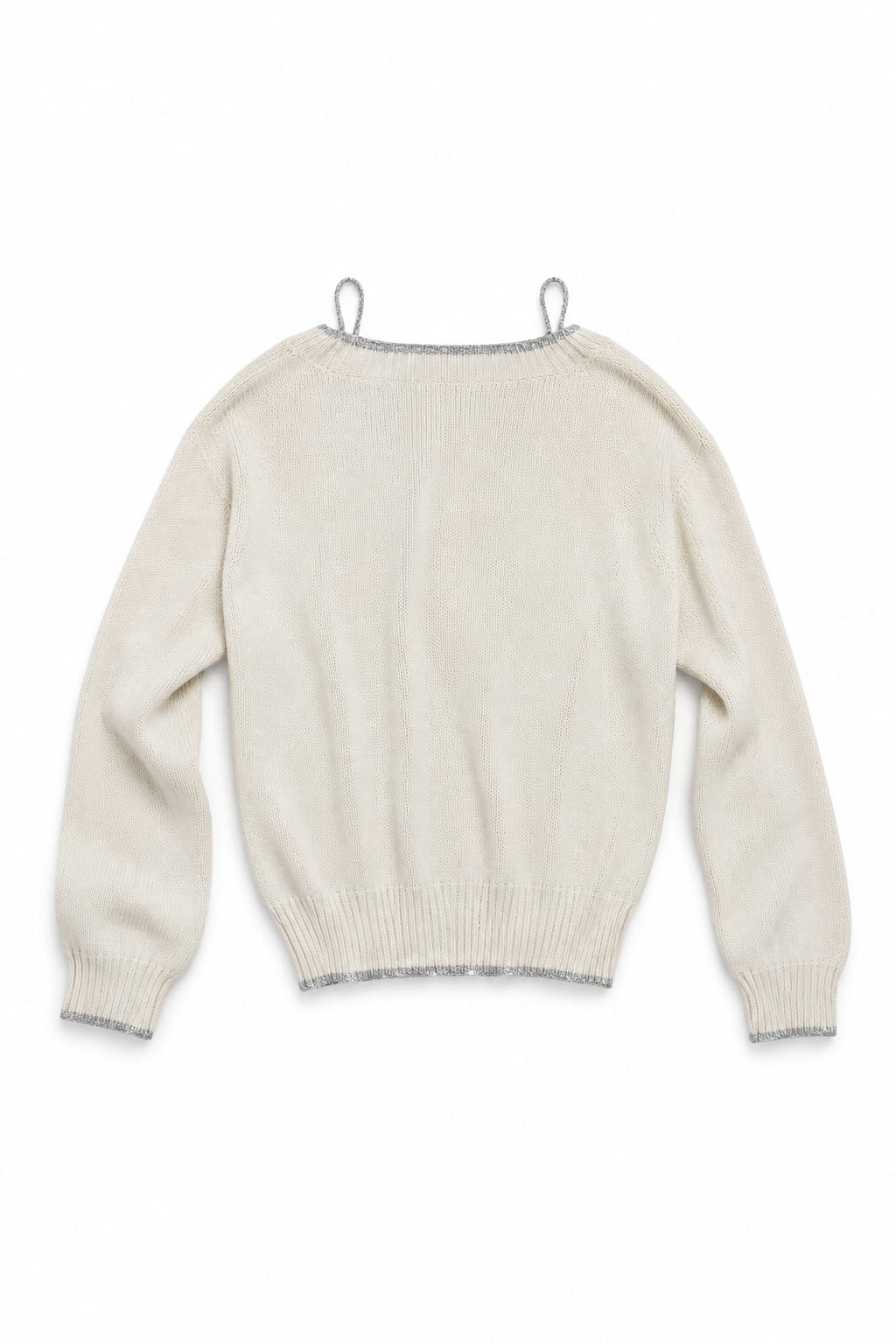 ONLY Maglione Scollo a V con Profili Lurex
