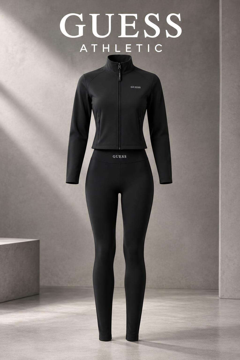 GUESS Completo Active Giacca Full Zip e Leggings