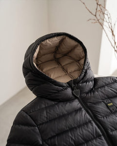 BLAUER Piumino Leggero Lucido con Cappuccio