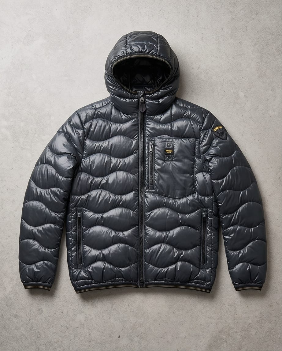 BLAUER Piumino Corto Uomo Wave Horizon Shield