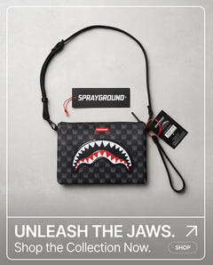 SPRAYGROUND Pochette Tracolla WTF Bubbly Black Check Crossover