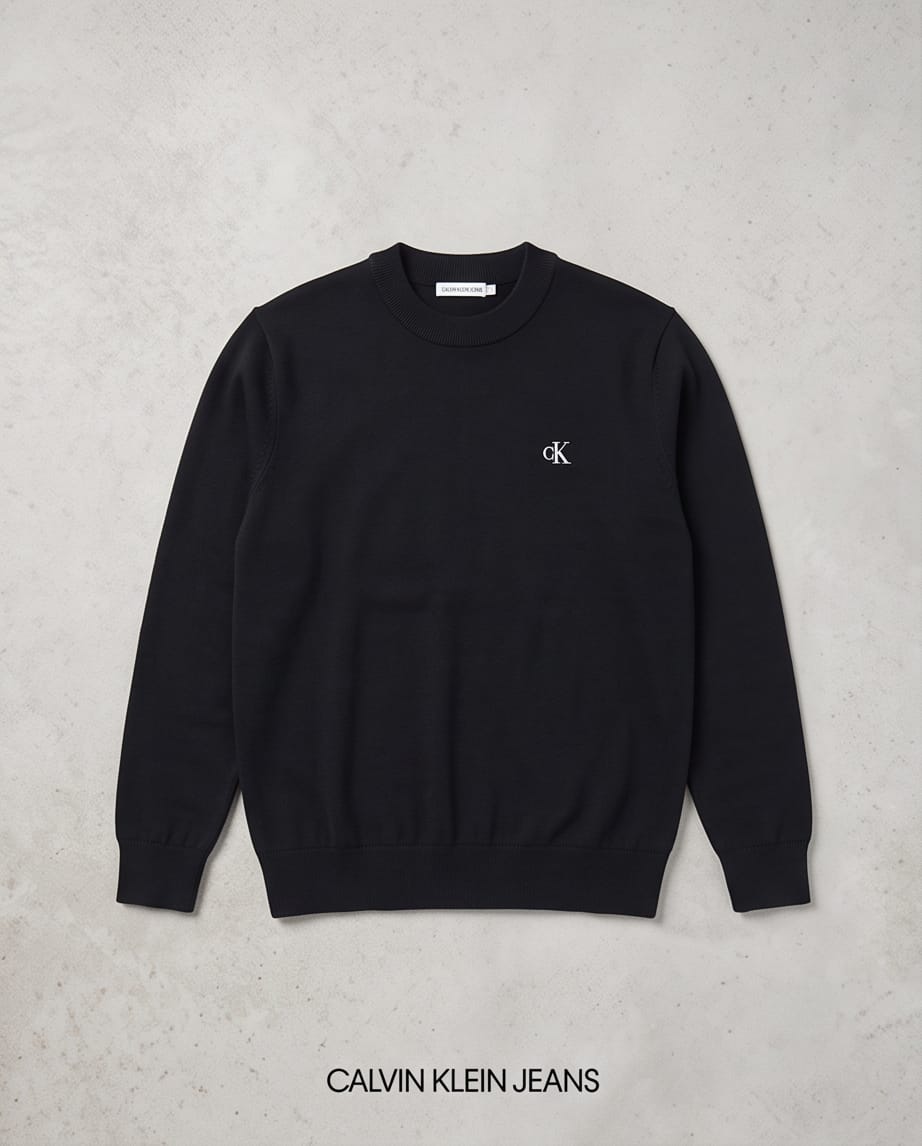 CALVIN KLEIN Maglione Girocollo Logo Ricama