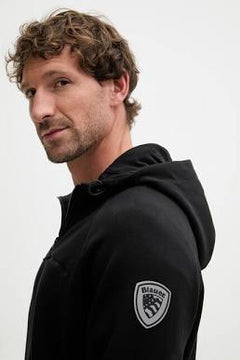 BLAUER Felpa Uomo Full Zip con Cappuccio