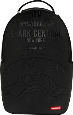 SPRAYGROUND Zaino Shark Central New York Black Embossed