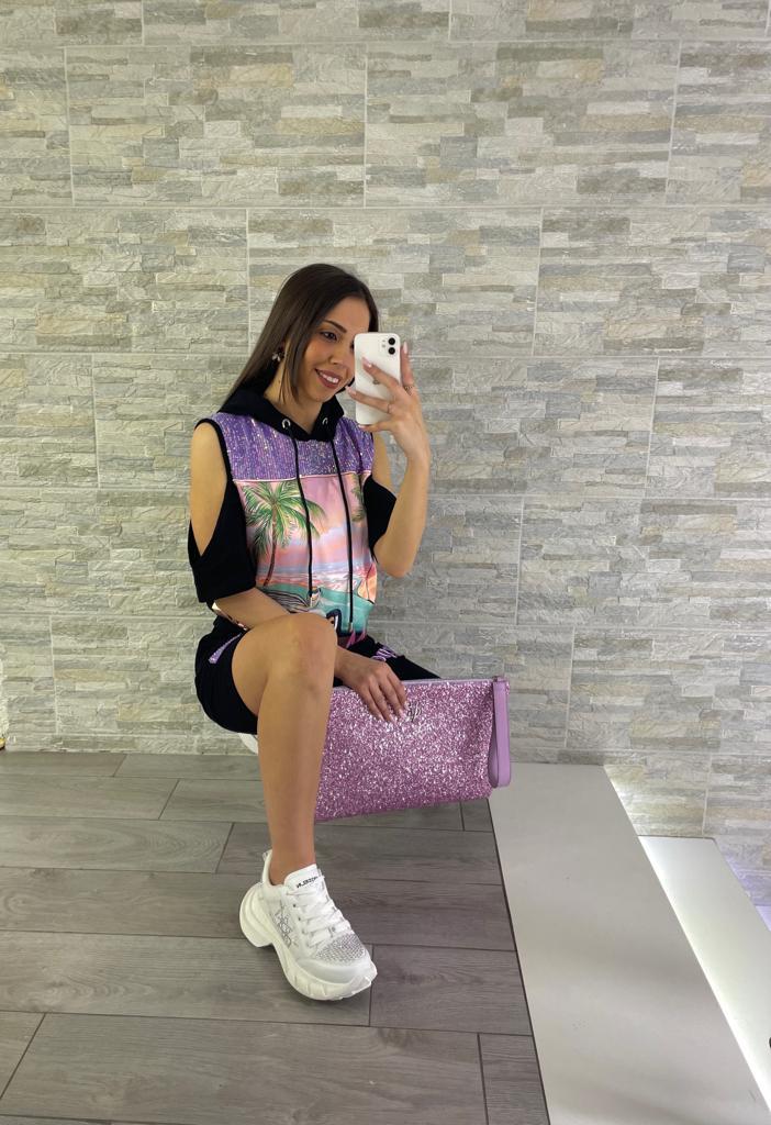 Maglia Repost Con Cappuccio Malibu